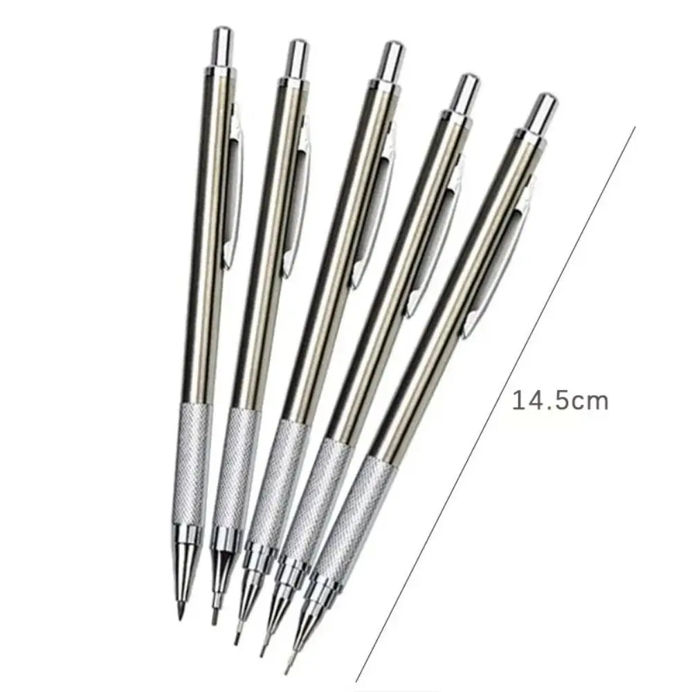 0.3/0.5/0.7/0.9/1.3/2.0/3.0MM Mechanical Pencil Drawing Writing Tool Sketch Comics Design Automatic Pencil Metal