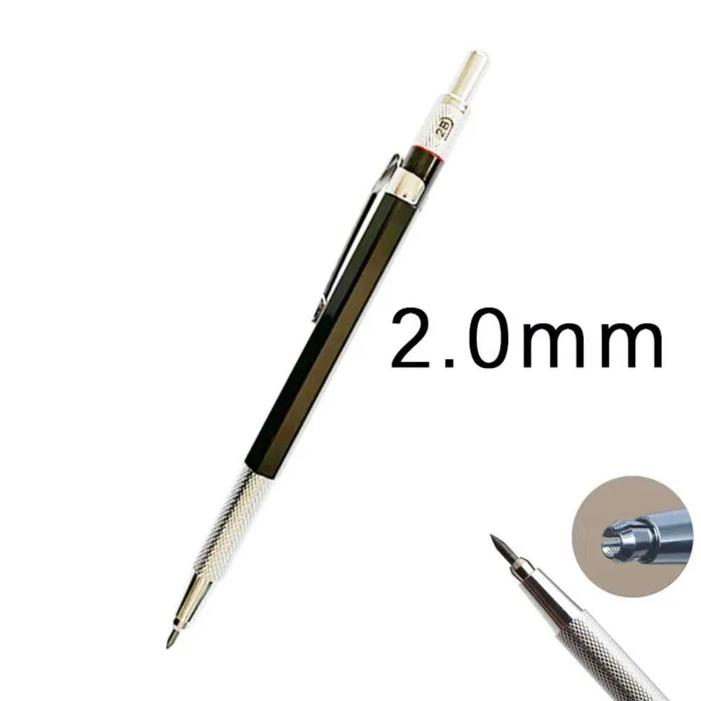 0.3/0.5/0.7/0.9/1.3/2.0/3.0MM Mechanical Pencil Drawing Writing Tool Sketch Comics Design Automatic Pencil Metal