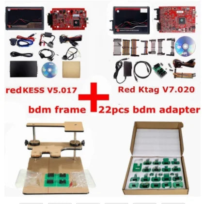2025 Kess Ksuit V2 5.017 K TAG 7.020 2.25 4 LED Master Unlimited Online KESS Car TrucK ECU Tool BDM Frame OBD2 Programmer Kit