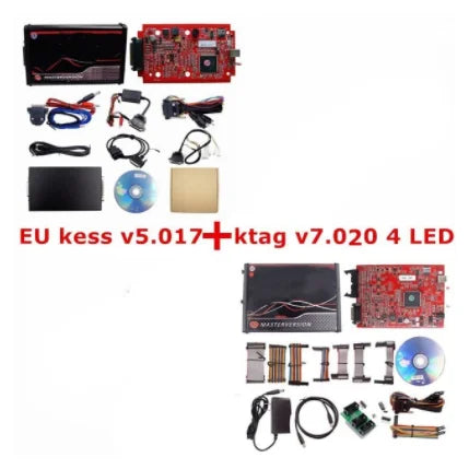 2025 Kess Ksuit V2 5.017 K TAG 7.020 2.25 4 LED Master Unlimited Online KESS Car TrucK ECU Tool BDM Frame OBD2 Programmer Kit