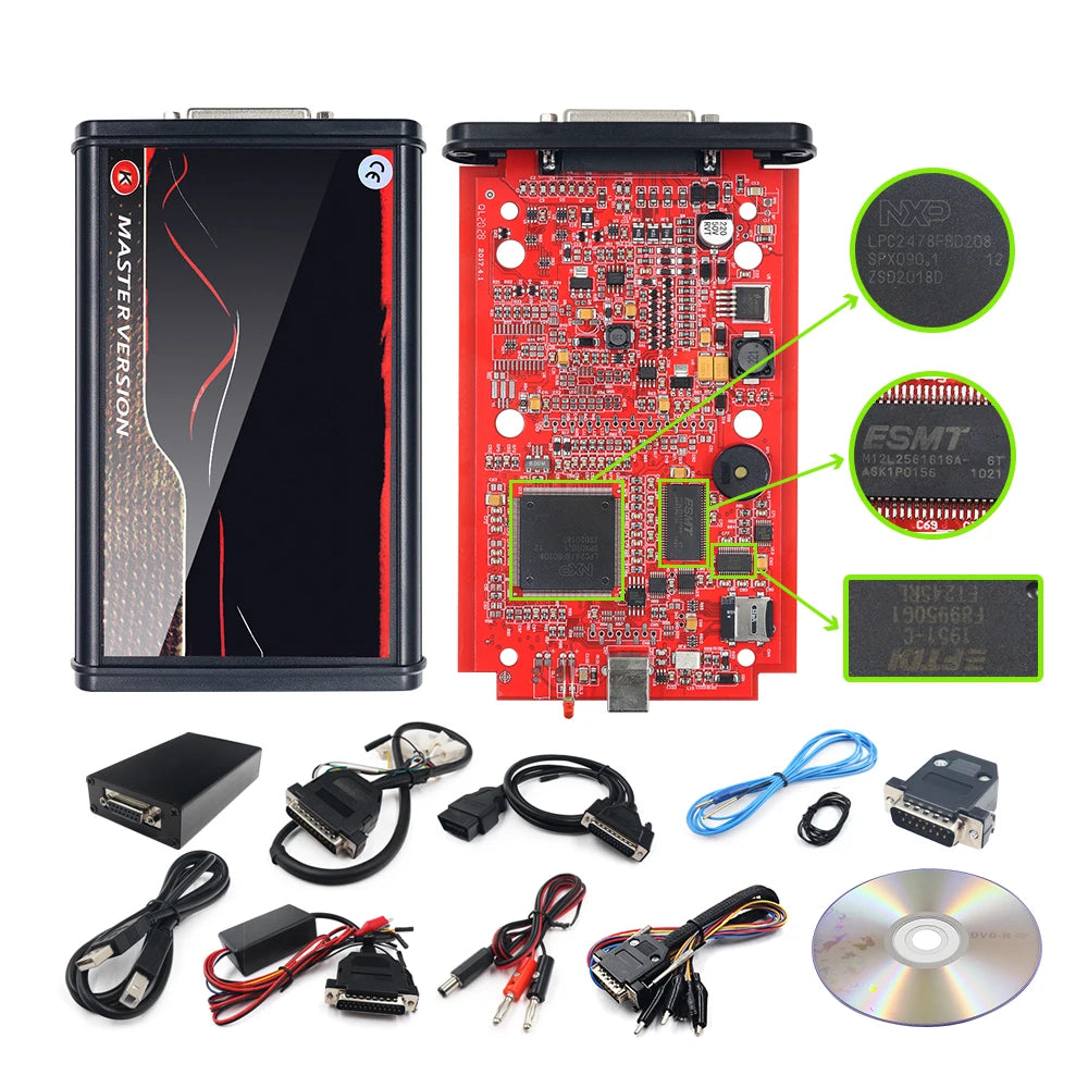 2025 Kess Ksuit V2 5.017 K TAG 7.020 2.25 4 LED Master Unlimited Online KESS Car TrucK ECU Tool BDM Frame OBD2 Programmer Kit